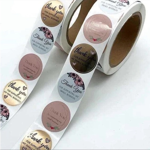 Thank you labels 500 ct new - Picture 3 of 4